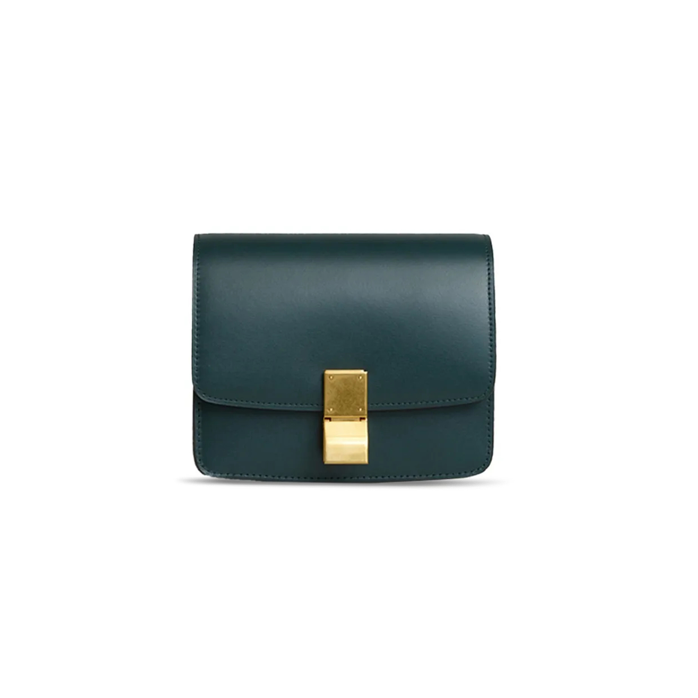 CELIN SMALL SHOULDER BAG IN CLASSIC POLISHING CALFSKIN 189183DLS.31AN (16*13*7cm)